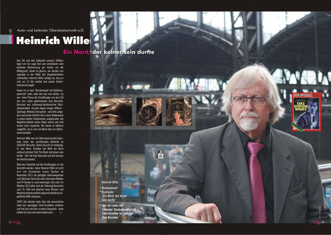 Heinrich Wille, Rechtsanwalt, Buchautor und ehem. Chef-Ermittler im Fall Uwe Barschel -                  Foto: Take Janssen