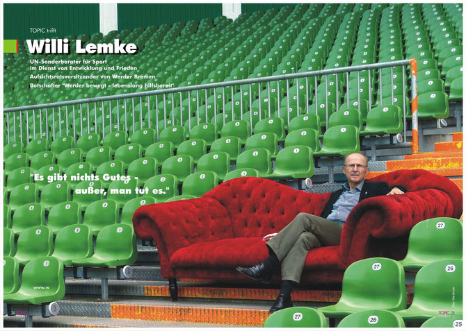 Willi Lemke, Aufsichtsratsvorsitzender von Werder Bremen - Foto: Take Janssen