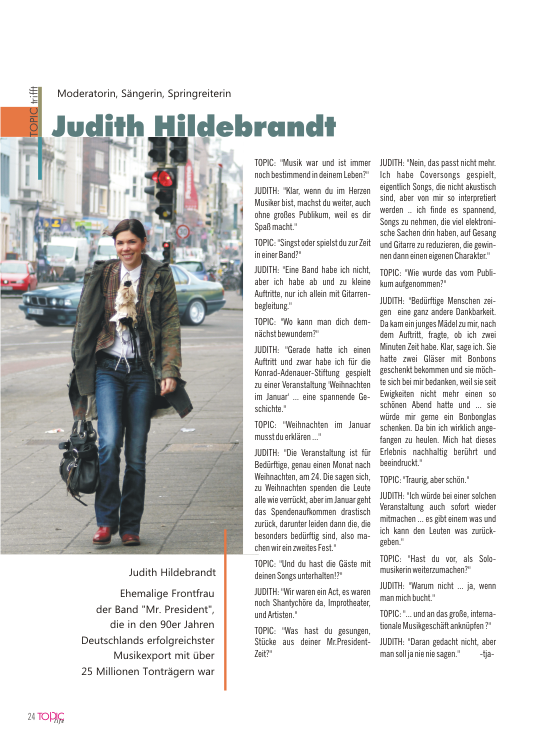 Judith Hildebrandt im Steintor - Foto: Take Janssen